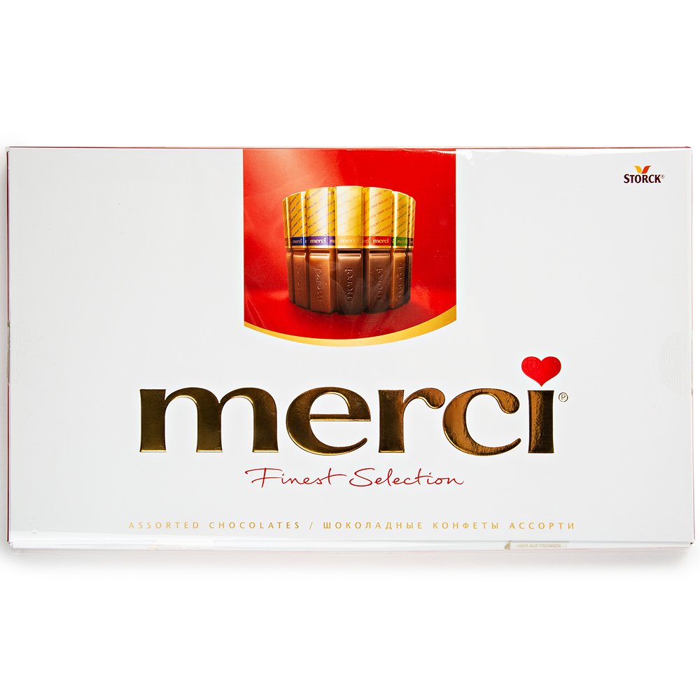 Конфеты Merci шоколадные ассорти 400г
